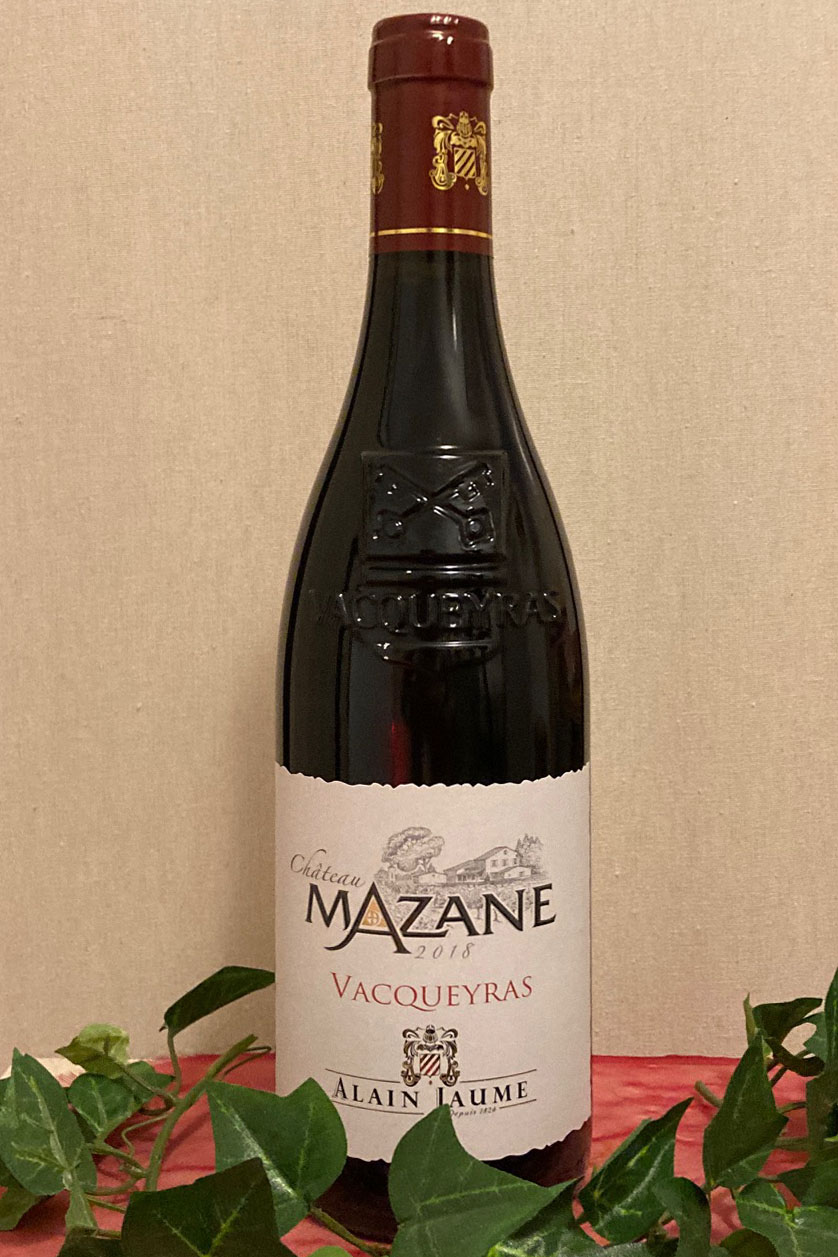 2018 Vacqueyras Château Mazane Bio, Alain Jaume/ Domaine Grand Veneur, südl. Rhone 